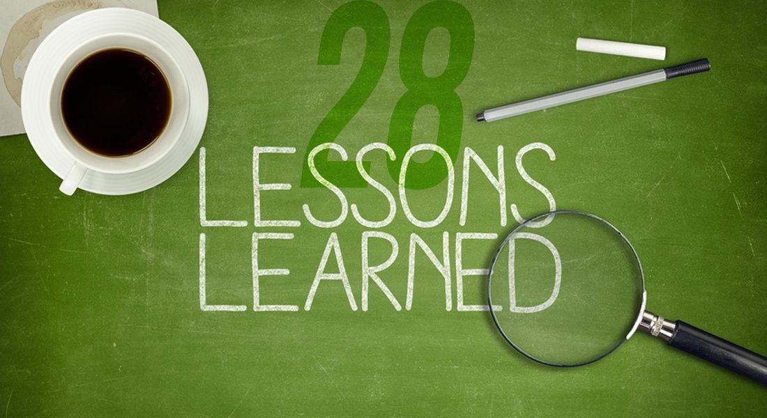 28 de lectii invatate pana la 28 de ani